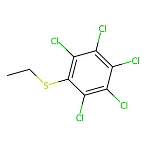 1,2,3,4,5-pentachloro-6-ethylsulfanylbenzene structure