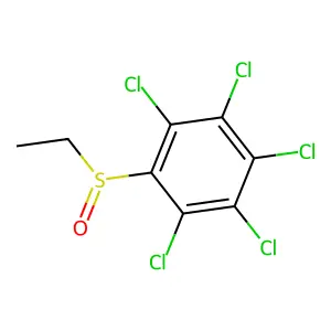 1,2,3,4,5-pentachloro-6-ethylsulfinylbenzene structure
