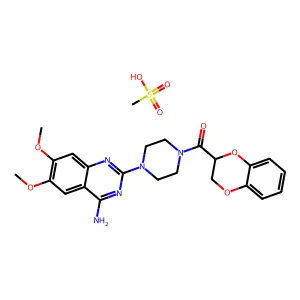 Doxazosin mesylate structure