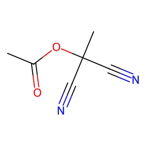 1,1-Dicyanoethyl acetate structure