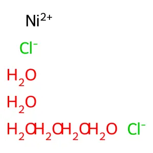 Nickel dichloride hexahydrate structure