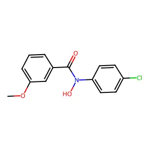 N-P-CHLOROPHENYL-M-METHOXYBENZOHYDROXAMIC ACID structure