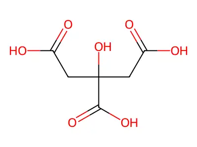 citric acid structure