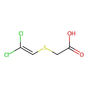 Acetic acid, ((2,2-dichloroethenyl)thio)- structure
