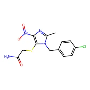 Compound C13H13ClN4O3S structure