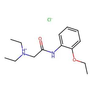 [2-(2-ethoxyanilino)-2-oxoethyl]-diethylazanium chloride structure