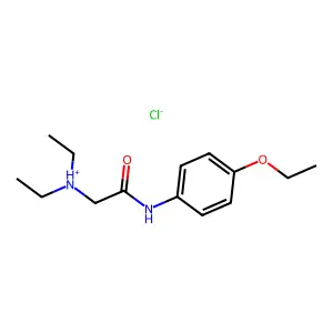 [2-(4-ethoxyanilino)-2-oxoethyl]-diethylazanium chloride structure