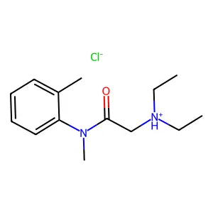[2-(N,2-dimethylanilino)-2-oxoethyl]-diethylazanium chloride structure