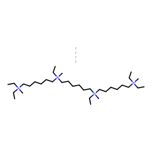 Ammonium, 7,14-diethyl-7,14-dimethyl-7,14-diazoniaeicosylenebis(diethylmethyl-, tetraiodide structure