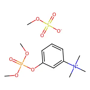 (3-dimethoxyphosphoryloxyphenyl)-trimethylazaniummethyl sulfate structure