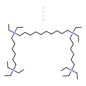 Ammonium, 7,7,18,18-tetraethyl-7,18-diazoniatetracosylenebis(triethyl-, tetraiodide structure