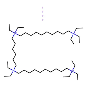 Ammonium, 11,11,18,18-tetraethyl-11,18-diazoniaoctacosylenebis(triethyl-, tetraiodide structure