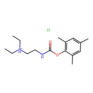N-(2-(Diethylamino)ethyl)carbamic acid mesityl ester hydrochloride structure