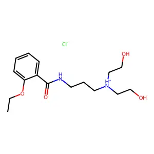 N-(3-(Bis(2-hydroxyethyl)amino)propyl)-o-ethoxybenzamide hydrochloride structure