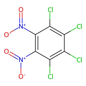 1,2,3,4-Tetrachloro-5,6-dinitrobenzene structure