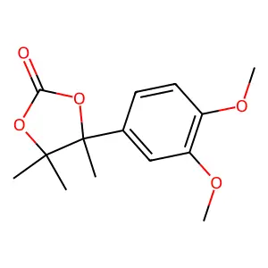 4-(3,4-Dimethoxyphenyl)-4,5,5-trimethyl-1,3-dioxolan-2-one structure