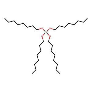 Silicic acid (H4SiO4), tetraoctyl ester structure