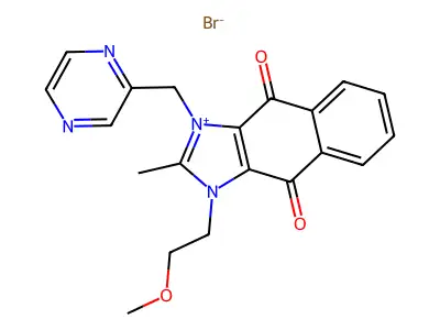 AC1L1FCK|CTK7I4167|CID3178|DX9056A|YM155|[amino-[7-[2-[4-[1-(1-aminoethyl)pyrrol-3-yl]oxyphenyl]-3-hydroxy-3-oxopropyl]naphthalen-2-yl]methylidene]azanium|1H-Naphth[2,3-d]imidazolium, 4,9-dihydro-1-(2 structure