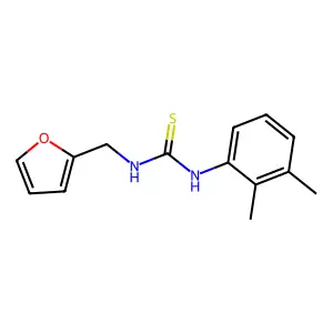 1-(2,3-dimethylphenyl)-3-(furan-2-ylmethyl)thiourea structure