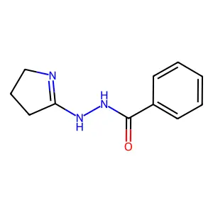 N'-(3,4-dihydro-2H-pyrrol-5-yl)benzohydrazide structure