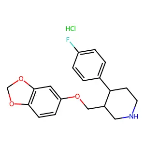 Paroxetine hydrochloride structure