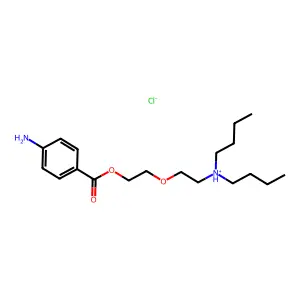 2-(2-(Dibutylamino)ethoxy)ethyl p-aminobenzoate hydrochloride structure