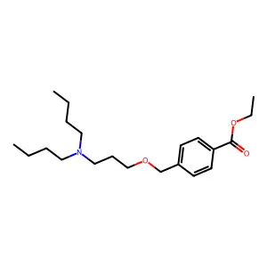 ethyl 4-[3-(dibutylamino)propoxymethyl]benzoate structure