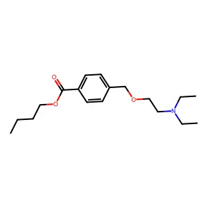 butyl 4-[2-(diethylamino)ethoxymethyl]benzoate structure