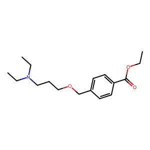 ethyl 4-[3-(diethylamino)propoxymethyl]benzoate structure