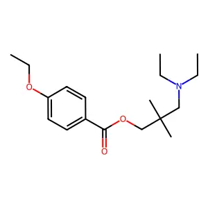 [3-(diethylamino)-2,2-dimethylpropyl] 4-ethoxybenzoate structure