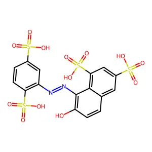 Compound C16H12N2O13S4 structure
