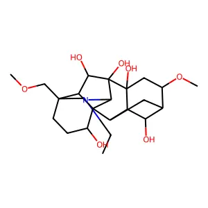 11-ethyl-6-methoxy-13-(methoxymethyl)-11-azahexacyclo[7.7.2.12,5.01,10.03,8.013,17]nonadecane-4,8,9,16,18-pentol structure