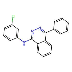 N-(3-chlorophenyl)-4-phenylphthalazin-1-amine structure