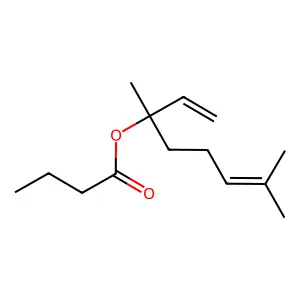 Linalyl butyrate structure