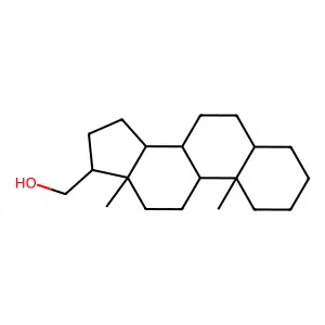 (10,13-dimethyl-2,3,4,5,6,7,8,9,11,12,14,15,16,17-tetradecahydro-1H-cyclopenta[a]phenanthren-17-yl)methanol structure