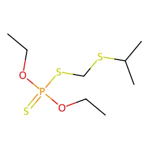 diethoxy-(propan-2-ylsulfanylmethylsulfanyl)-sulfanylidene-lambda5-phosphane structure