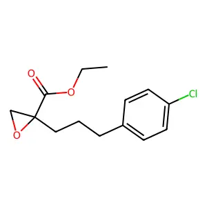 ethyl 2-[3-(4-chlorophenyl)propyl]oxirane-2-carboxylate structure