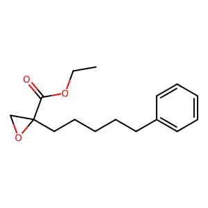 Ethyl 2-(5-phenylpentyl)oxirane-2-carboxylate structure