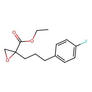 ethyl 2-[3-(4-fluorophenyl)propyl]oxirane-2-carboxylate structure