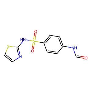 Formylsulfathiazole structure