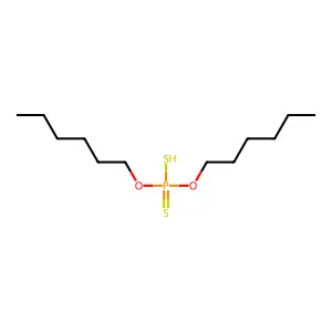 O,O-Dihexyl hydrogen dithiophosphate structure