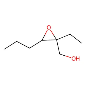 (2-ethyl-3-propyloxiran-2-yl)methanol structure