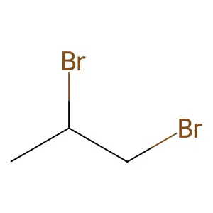 1,2-DIBROMOPROPANE structure