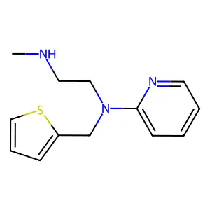 1,2-Ethanediamine, N'-methyl-N-2-pyridinyl-N-(2-thienylmethyl)- structure