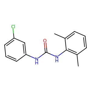1-(3-chlorophenyl)-3-(2,6-dimethylphenyl)urea structure