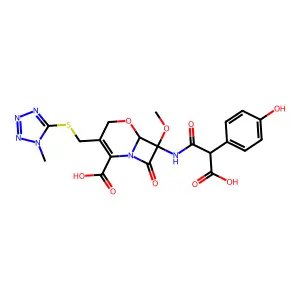 latamoxef (stereochemistry undefined) structure