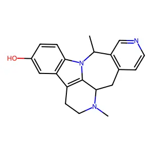 11,20-dimethyl-1,11,17-triazapentacyclo[10.8.1.02,7.08,21.014,19]henicosa-2(7),3,5,8(21),14(19),15,17-heptaen-5-ol structure