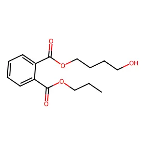1,2-Benzenedicarboxylic acid, 4-hydroxybutyl propyl ester structure
