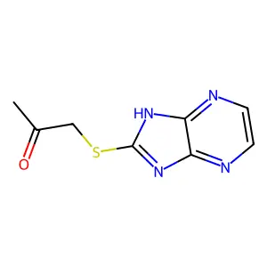 1-(1H-imidazo[4,5-b]pyrazin-2-ylsulfanyl)propan-2-one structure