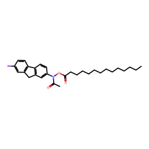 N-Myristoyloxy-N-acetyl-2-amino-7-iodofluorene structure